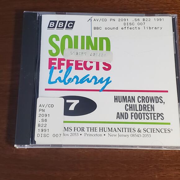 BBC Sound Effects Library Human Crowds Children Footsteps Disc 7  CD 1991 - Picture 1 of 3